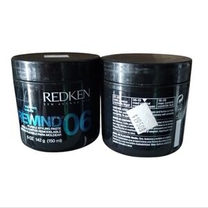 Redken Mens Rewind 06 Pliable Styling Paste 2pcs Old packaging Full size Rare